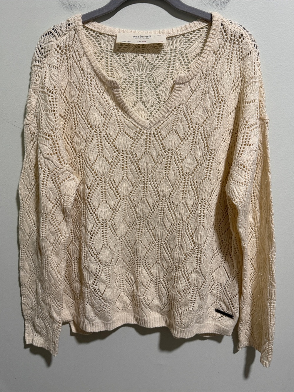 Peace Love World Boheme Collection Sweater Size Medium